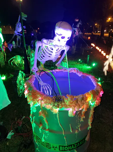 puking skeleton outdoor halloween decorations