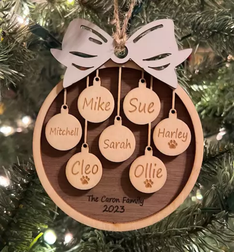 personalized christmas ornament 1