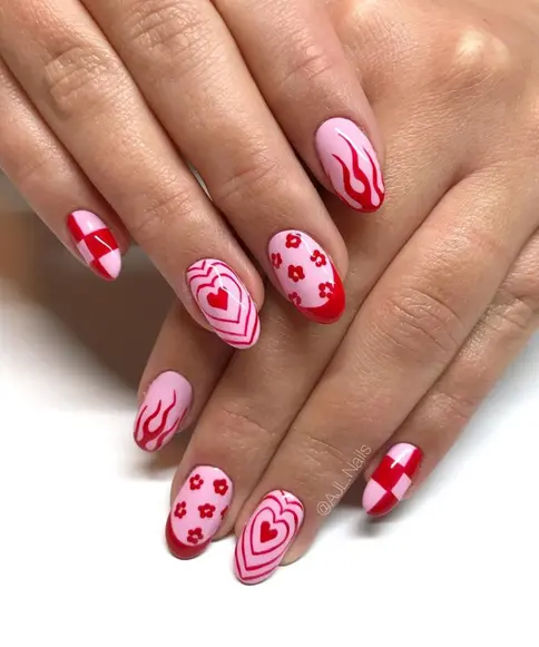 valentines day nails 2