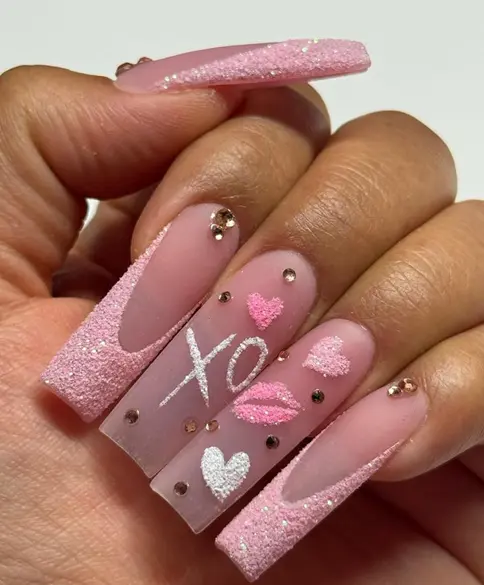 valentines day nails 7