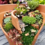 broken pot fairy garden ideas 4