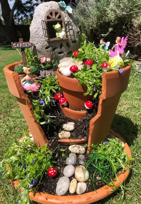 fairy gardens pot kids 6