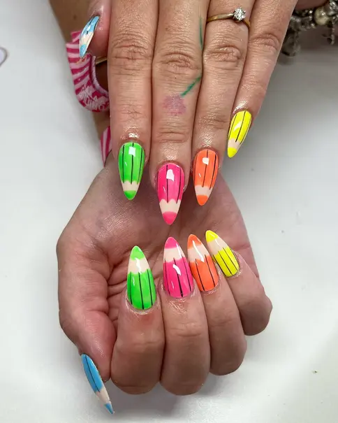 back to school nails 1