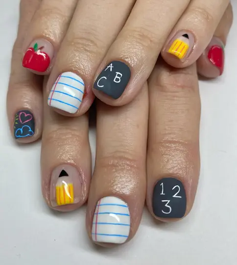 back to school nails 4