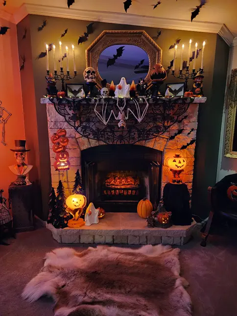 halloween mantel decor 10