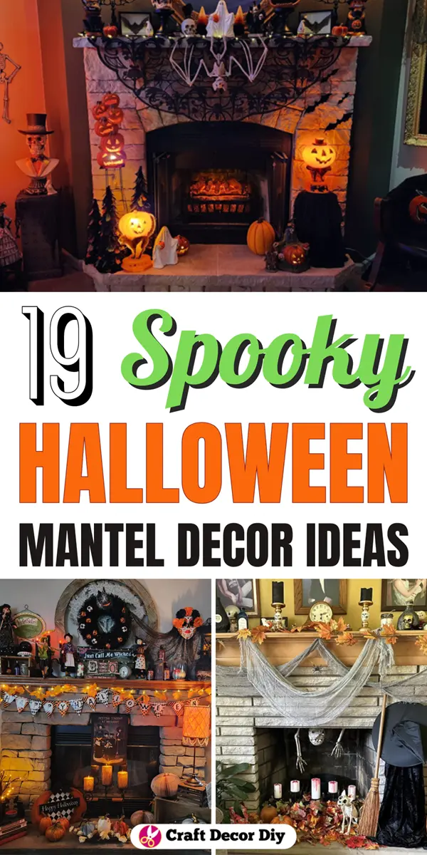 halloween mantel decor