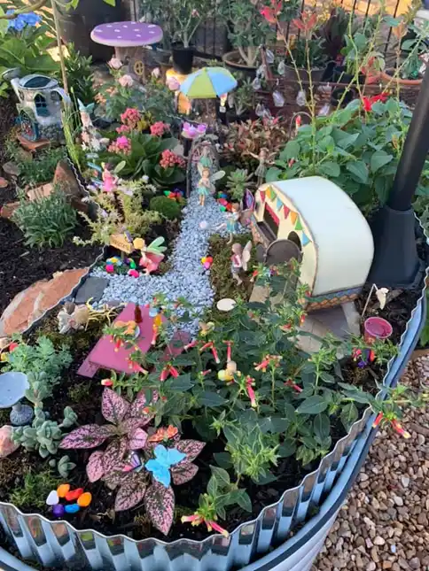 miniature fairy garden village 4