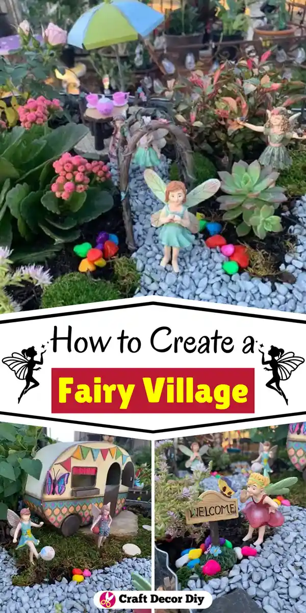 miniature fairy garden village